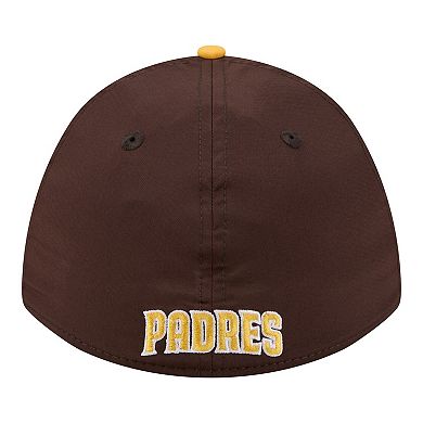 Men's New Era Brown/Gold San Diego Padres Rope M-Crown A-Frame 39THIRTY Flex Hat
