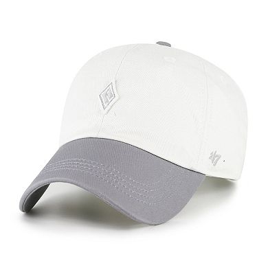 Unisex '47 White/Silver Las Vegas Aces Contemporary Two-Tone Clean Up Adjustable Hat