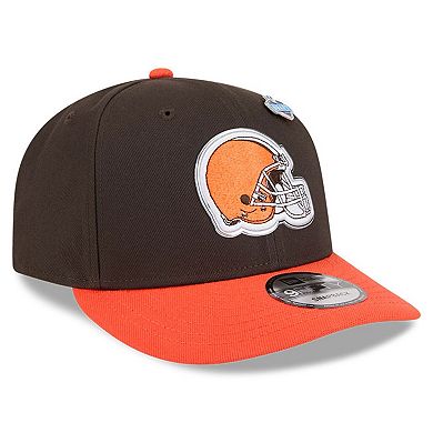 Youth New Era Brown/Orange Cleveland Browns 2026 NFL Draft Pre-Curved 9FIFTY Snapback Hat