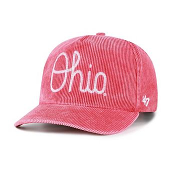 Men's '47 Scarlet Ohio State Buckeyes Reclaim Snow Wash Corduroy Hitch Adjustable Hat