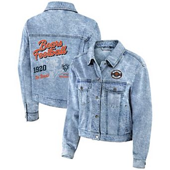 Women's WEAR by Erin Andrews Chicago Bears Full-Snap Denim Jacket