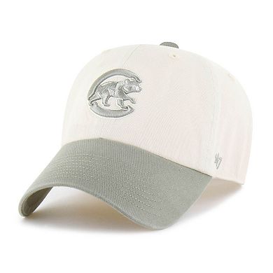 Men's '47 Natural/Olive Chicago Cubs Two-Tone Fashion Clean Up Adjustable Hat