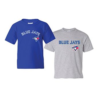 Youth Soft as a Grape Royal/Gray Toronto Blue Jays 2-Pack Logo T-Shirt Set