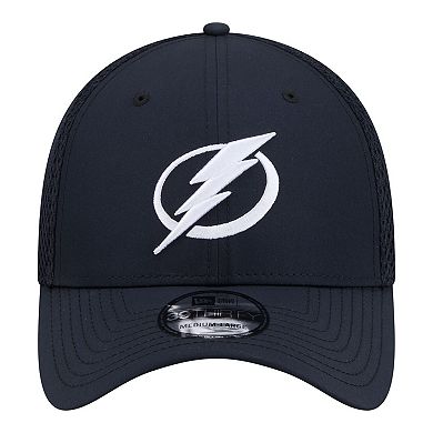 Men's New Era Navy Tampa Bay Lightning Logo 39THIRTY Flex Hat