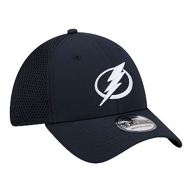Men's New Era Navy Tampa Bay Lightning Logo 39THIRTY Flex Hat