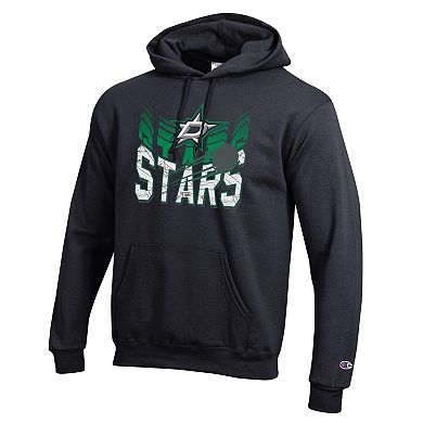 Men's Champion Black Dallas Stars Powerblend Hoodie