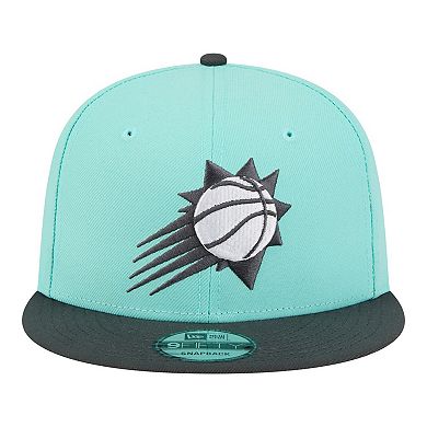 Men's New Era Turquoise/Charcoal Phoenix Suns Color Pack Two-Tone 9FIFTY Snapback Hat