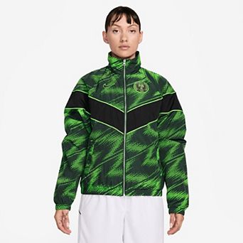 Women's Nike Green Nigeria National Team Windrunner UV Woven Full-Zip Jacket