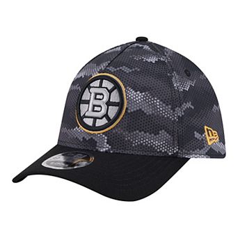 Men's New Era Black Boston Bruins Zero Dark 39THIRTY Flex Hat