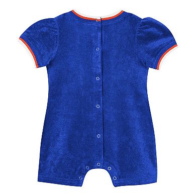 Girls Infant Outerstuff Royal New York Mets Wind-Up Coverall
