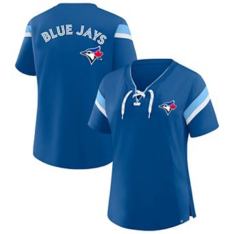 Women's Profile Light Blue Toronto Blue Jays Lace-Up T-Shirt