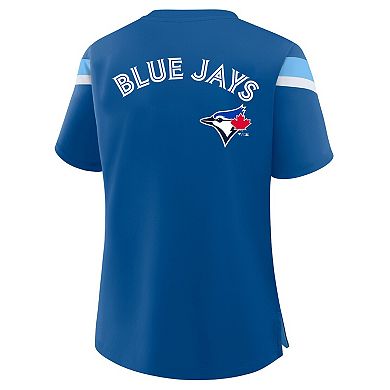 Women's Profile Light Blue Toronto Blue Jays Lace-Up T-Shirt
