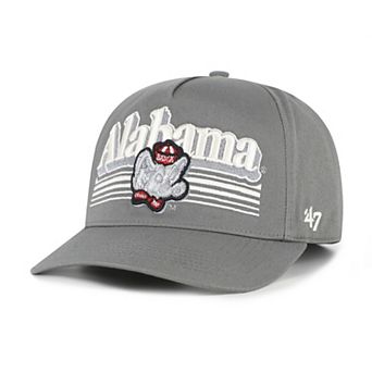 Men's '47 Gray Alabama Crimson Tide Script Fade Hitch Adjustable Hat
