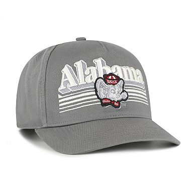Men's '47 Gray Alabama Crimson Tide Script Fade Hitch Adjustable Hat