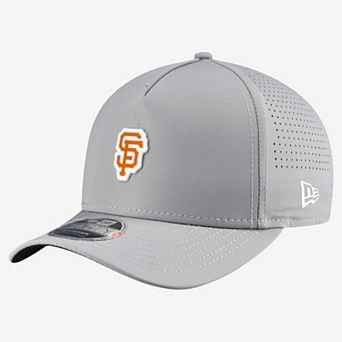 Men's New Era Gray San Francisco Giants Micro Logo 9FORTY M-Crown A-Frame Adjustable Hat