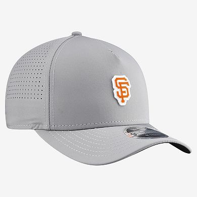 Men's New Era Gray San Francisco Giants Micro Logo 9FORTY M-Crown A-Frame Adjustable Hat