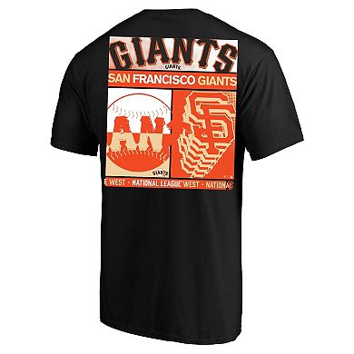 Men's Profile Black San Francisco Giants Big & Tall Two-Sided Graphic T-Shirt