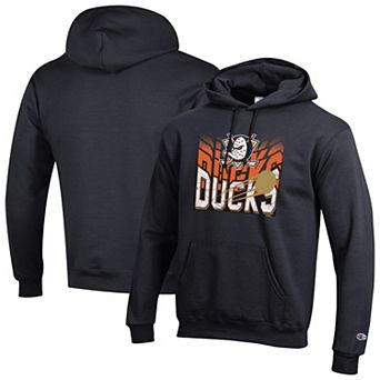 Men's Champion Black Anaheim Ducks Powerblend Hoodie