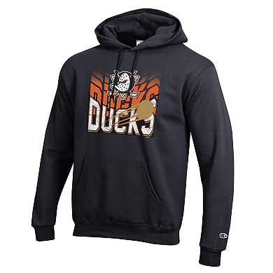 Men's Champion Black Anaheim Ducks Powerblend Hoodie