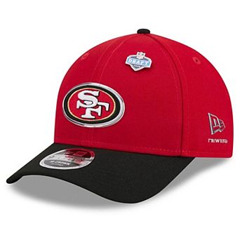 Men's New Era Scarlet/Black San Francisco 49ers 2026 NFL Draft 9FORTY M-Crown Adjustable Hat
