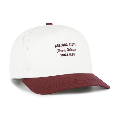 Men's '47 White Arizona State Sun Devils Contemporary Basics Two-Tone Hitch Adjustable Hat