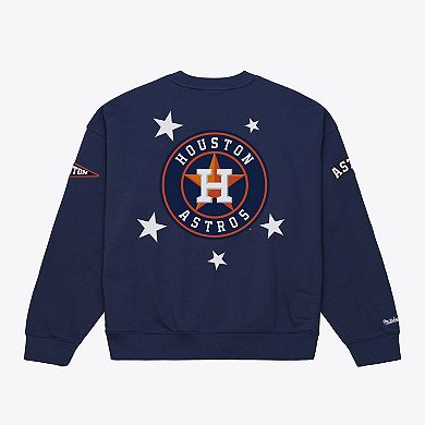 Women's Mitchell & Ness Navy Houston Astros Pep Rally Sweatshirt