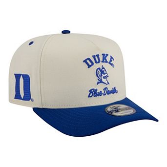 Men's New Era Cream/Royal Duke Blue Devils Two-Tone Arched 9FIFTY Snapback Hat