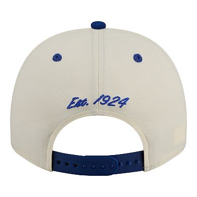Men's New Era Cream/Royal Duke Blue Devils Two-Tone Arched 9FIFTY Snapback Hat