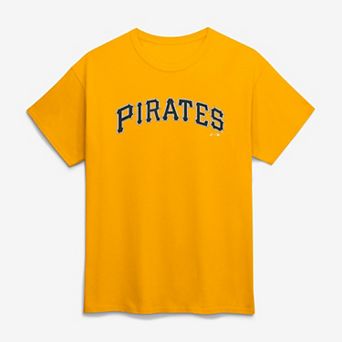 Men's Logo Athletic Gold Pittsburgh Pirates Wordmark T-Shirt