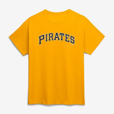 Men's Logo Athletic Gold Pittsburgh Pirates Wordmark T-Shirt