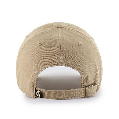 Men's '47 Khaki Boston Bruins Logo Clean Up Adjustable Hat