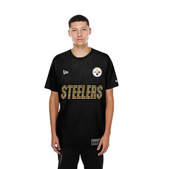 Men's New Era Black Pittsburgh Steelers Match T-Shirt