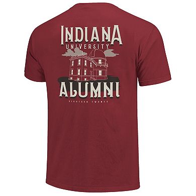Women's Crimson Indiana Hoosiers Comfort Colors Campus Alumni T-Shirt