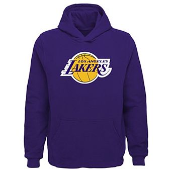 Youth Outerstuff Purple Los Angeles Lakers Primary Logo Pullover Hoodie