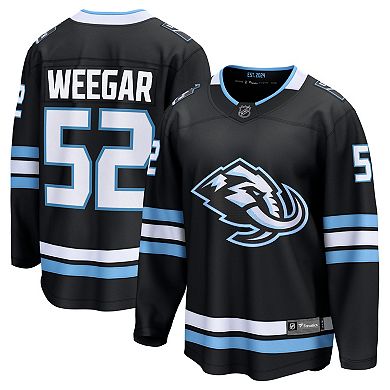 Men's Fanatics MacKenzie Weegar Black Utah Mammoth Home Breakaway Jersey