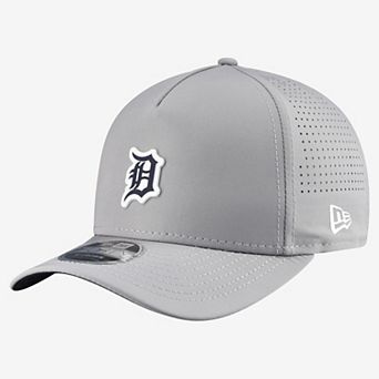 Men's New Era Gray Detroit Tigers Micro Logo 9FORTY M-Crown A-Frame Adjustable Hat