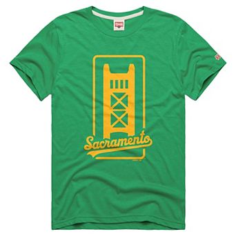 Men's Homage Green Athletics Tri-Blend Hyperlocal T-Shirt