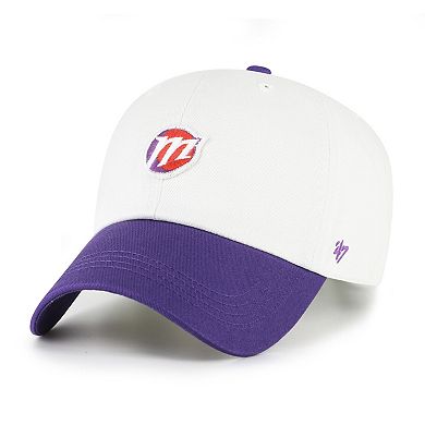 Unisex '47 White/Purple Phoenix Mercury Contemporary Two-Tone Clean Up Adjustable Hat