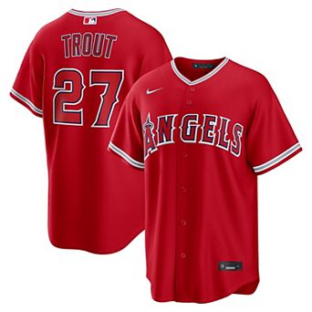 Men's Nike Mike Trout Red Los Angeles Angels Alternate Replica Jersey