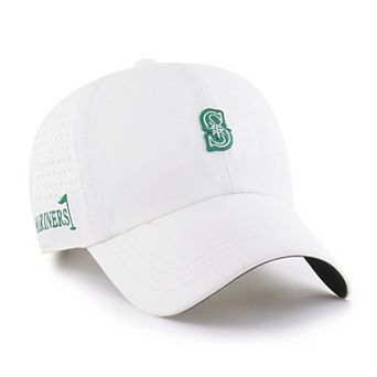 Men's '47 White Seattle Mariners Elevated Greens Clean Up Adjustable Hat