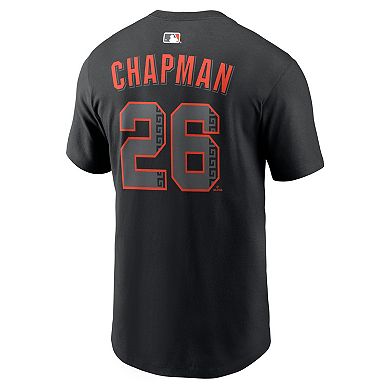 Men's Nike Matt Chapman Black San Francisco Giants Alternate Name & Number T-Shirt