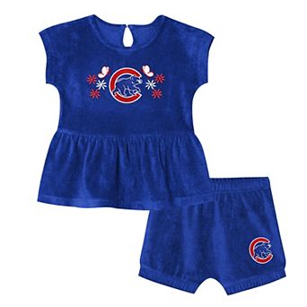 Girls Toddler Outerstuff Royal Chicago Cubs Hop Base Fashion T-Shirt & Shorts Set