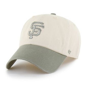 Men's '47 Natural/Olive San Francisco Giants Two-Tone Fashion Clean Up Adjustable Hat