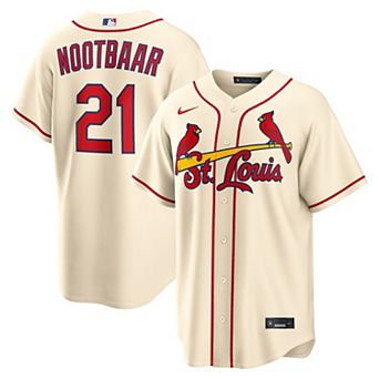 Men's Nike Lars Nootbaar Cream St. Louis Cardinals Alternate Replica Jersey