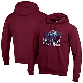 Men's Champion Burgundy Colorado Avalanche Powerblend Hoodie