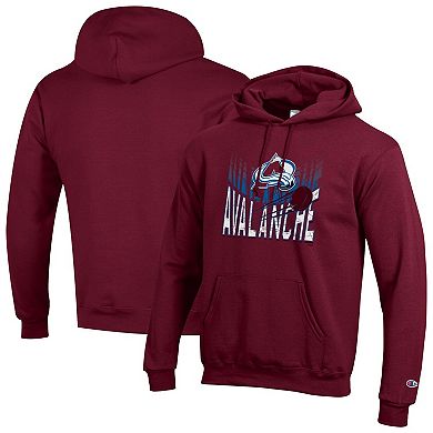 Men's Champion Burgundy Colorado Avalanche Powerblend Hoodie