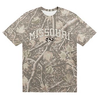 Men's Uscape Apparel Camo Missouri Tigers Back Bay Heavyweight T-Shirt