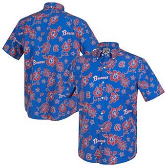 Men's Reyn Spooner Blue Atlanta Braves Cooperstown Kekai Performance Button-Down Top