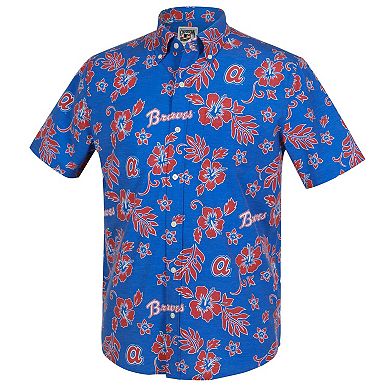 Men's Reyn Spooner Royal Atlanta Braves Cooperstown Kekai Performance Button-Down Top
