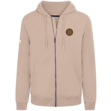 Men's Levelwear Khaki Seattle Mariners Podium Full-Zip Hoodie